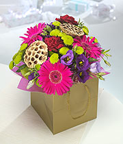Eileen Jenkins funky festive bag bouquet